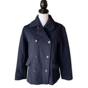 J.Crew Pea Coat Black Small